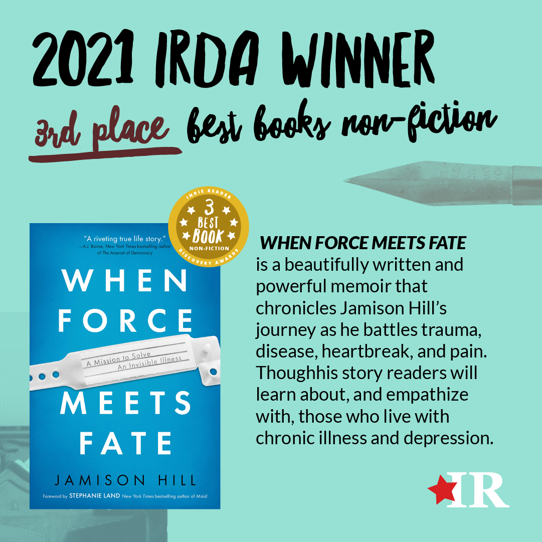 Read more about the article IRDA Winning Author Jamison Hill: “Sharing my experiences with as many people a possible motivates me.”