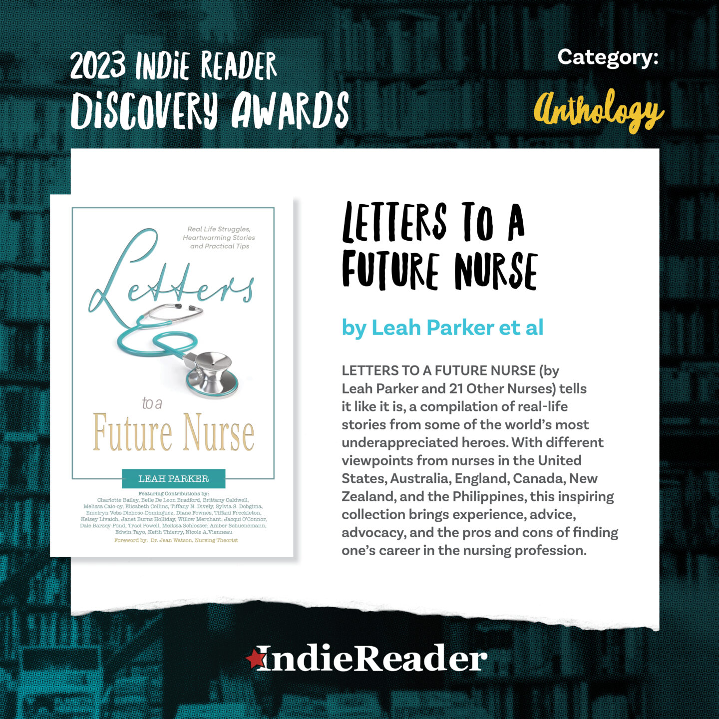 Read more about the article IRDA Winning Author Leah Parker’s Motivation: ” To create something wonderful to put into the world to combat the negativity our profession is facing.”